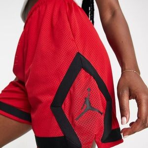Nike Air Jordan Heritage Diamond shorts in gym red and black